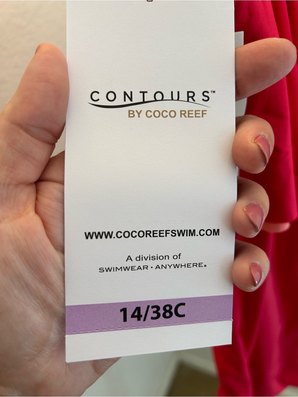 Coco Reef Strapless Ruffle One-Piece Swimsuit in Raspberry Pink - Picture 6 of 6